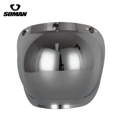 Manufacturer Wholesale Helmet Lens Dəbilqə (Kaska) aksesuarları - silver-plated-sheet-with-black-bracket