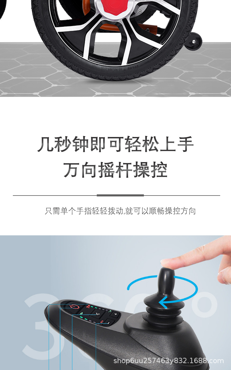Electric Wheelchair Folding Lightweight Widening Fat People Disabled Intelligent Automatic Special Reclining Sopper