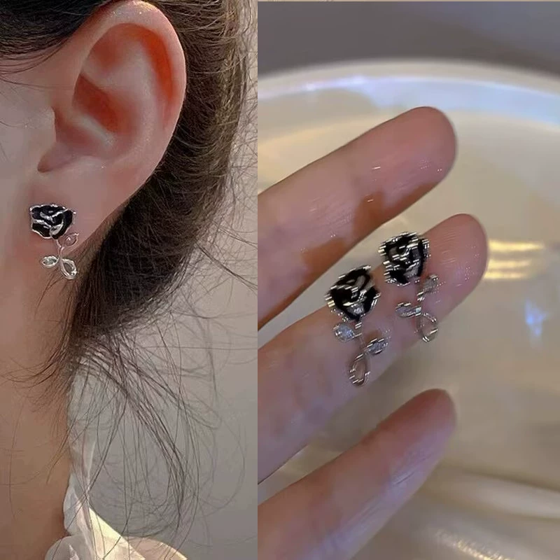 Серьги асимметричные с кисточкой, 925 серебро, игла, корейский стиль элегантный минимализм