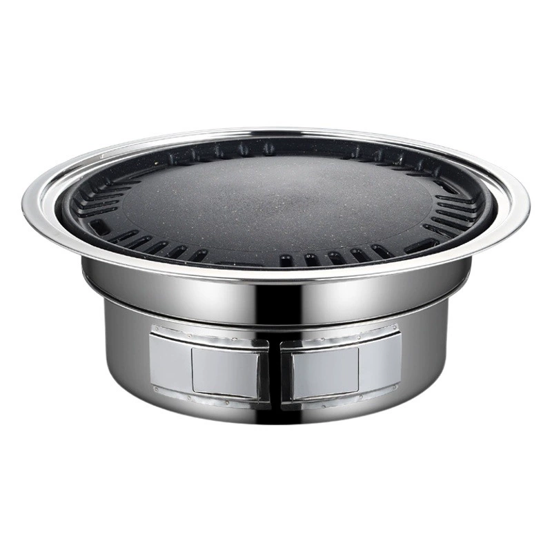 Угольный гриль для барбекю из нержавеющей стали, коммерческий киоск, печь для барбекю, портативный домашний гриль для барбекю на открытом воздухе