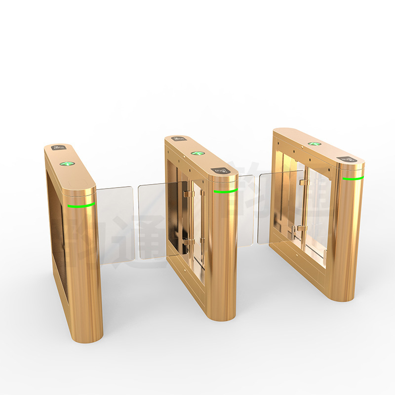 写字楼健身房小摆闸刷卡检票人脸识别速通门无刷摆闸翼闸三辊闸