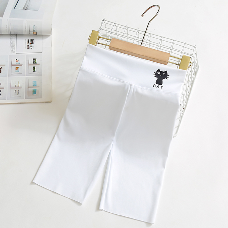 Pantalones de tiburón de cinco puntos para niñas pantalones de yoga de desgaste exterior de cintura alta delgada de verano para niños medianos y grandes leggings Barbie para niños pantalones cortos