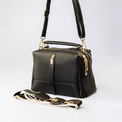 廠家直銷跨境女包2023新款荔枝紋小方包女士手提包簡約單肩斜跨包