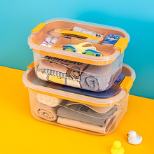 手提游泳箱收纳盒透明塑料泳镜毛巾干湿分离游泳包防水女生整理箱