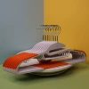 【Real shot + striped orange 42cm】