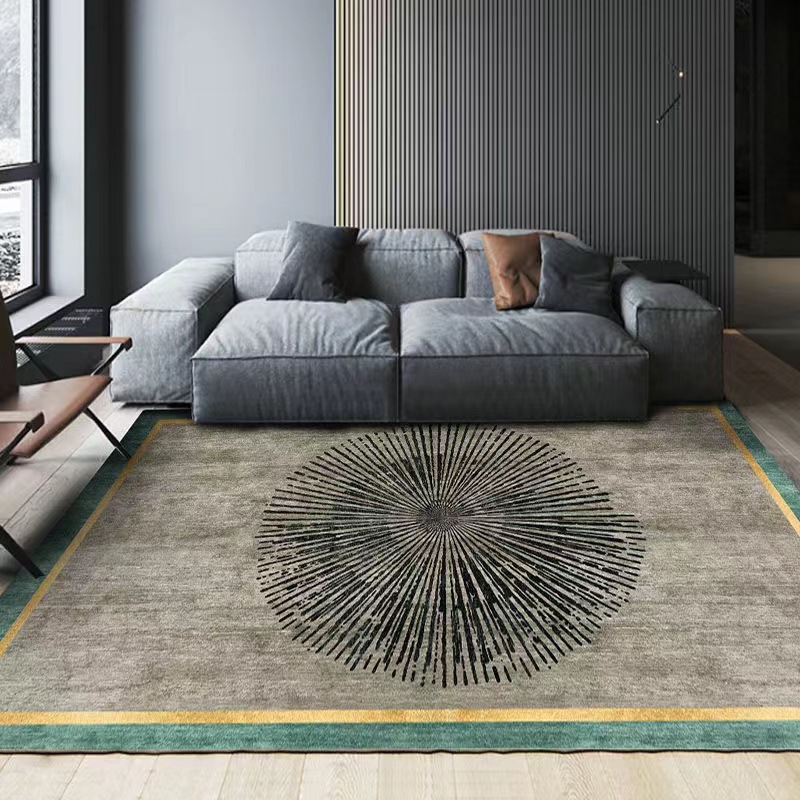 Alfombra nórdica geométrica para sala de estar, de gran superficie y cobertura completa, alfombra para dormitorio junto a la cama, alfombra resistente al desgaste para mesa de centro y sofá, para uso doméstico.