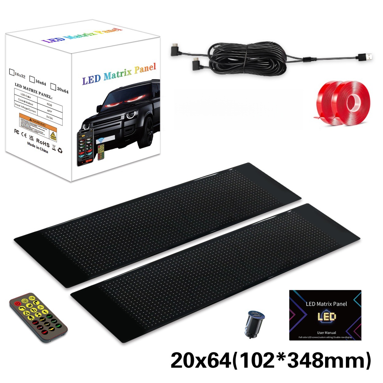 20*64 쌍(10X35)cm 자동차/SUV 악마의 눈