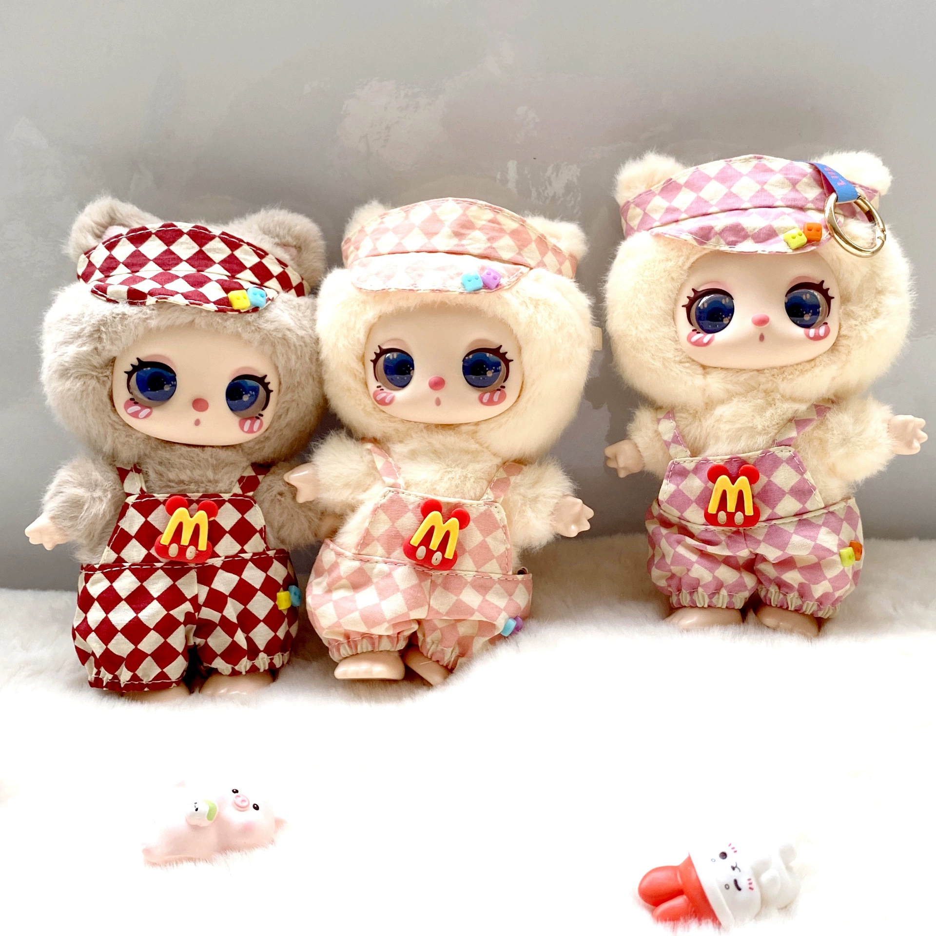 Doll plastic, overall for dressing up, second generation, children's clothing