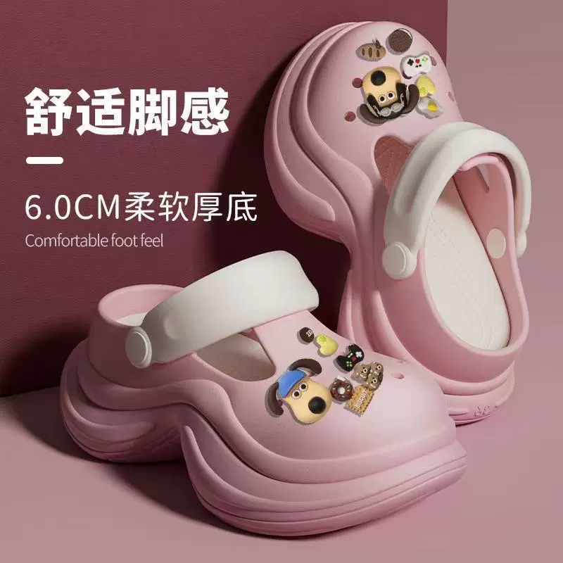 Летняя модная универсальная высокая пляжная обувь платформа, стиль высокого качества