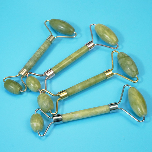 New Jade Gua Sha Roller for Beauty Salon, Therapeutic Gua Sha Massage Roller, Factory Supply Jade Gua Sha Set