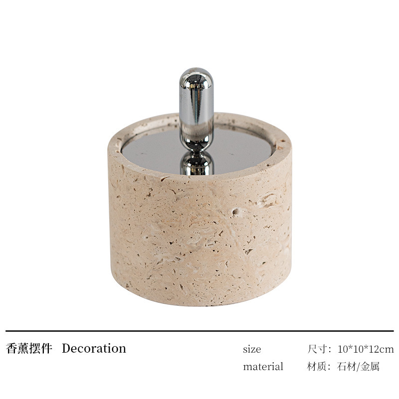 匠十三現代シンプル風呂洞石家居香薫拡香器精油アロマ高級感置物|undefined