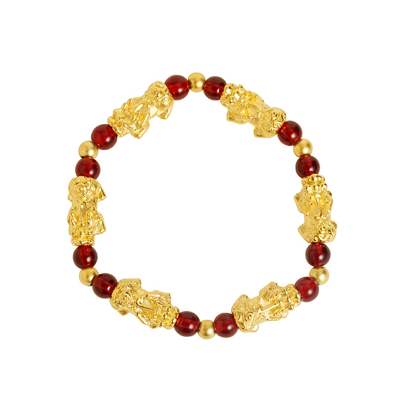 China Feng Gu Fasha Jin Zheng pulsera auspiciosa retro hegemónica Ruyi joyas de mano brazalete accesorios Yiwu al por mayor image 6