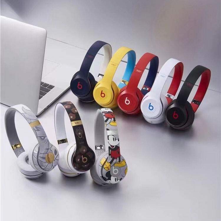 Cross-Border Suitable for Beats Solo3 Year of the Pig Brown Bear Preppy Style Head-Mounted Bluetooth Headset