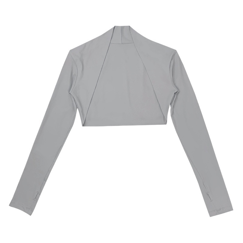 lulu shawl all-Match sports fitness yoga outdoor running quick-drying top cardigan coat long sleeve women's waistcoat thin