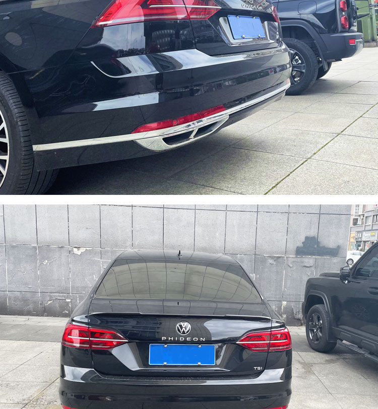 16-24 Huiang Rear Wing Decoration 17 Volkswagen Huiang Carbon Fiber Fixed Wing Without Drilling Modification Special Modification