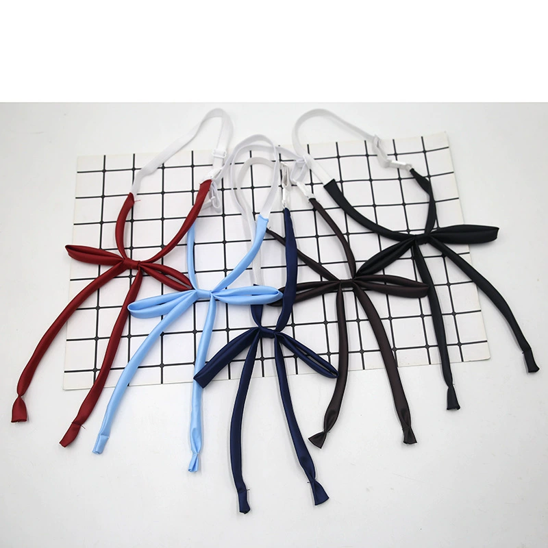 Японский школьный стиль имитации шелка сплошного цвета винно-красный темно-синий цвет без скользких воротников