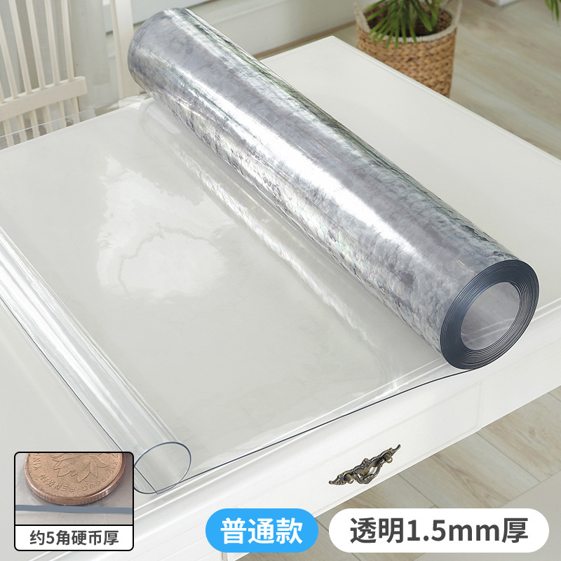 Mesa de trabajo transparente antiestática de aluminio PVC aislante de vidrio suave resistente al desgaste de fábrica de línea de ensamblaje de laboratorio alfombra de mesa