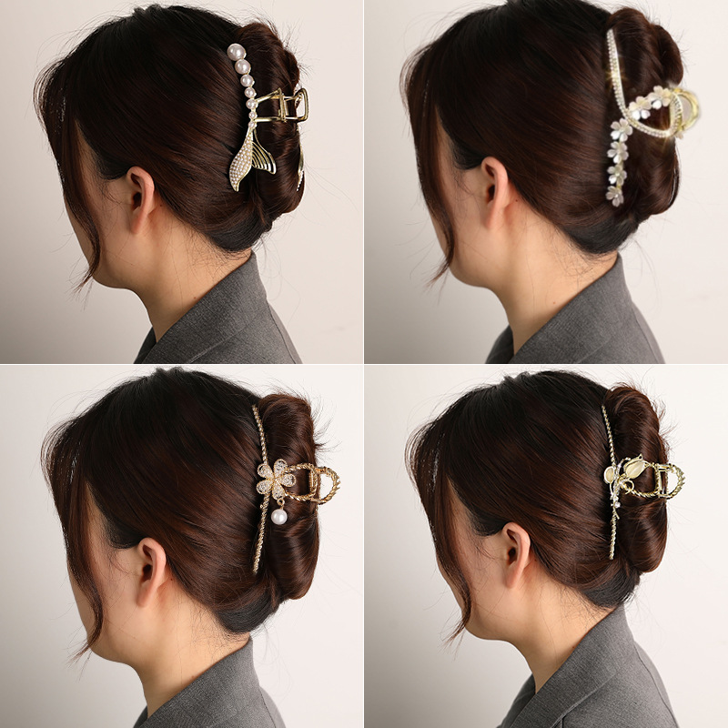 Clip de metal de alta calidad, en la parte posterior de la cabeza, horquilla grande para la cabeza, horquilla para niños, horquilla nueva horquilla 2025, pinza de tiburón