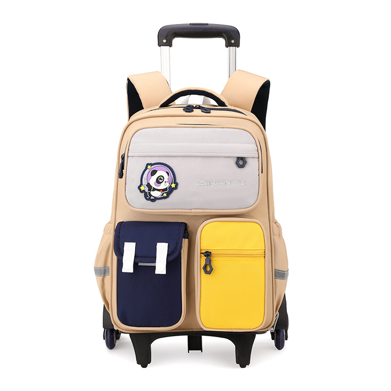 2025 nueva mochila de tirón para estudiantes de primaria 124 a 6 o grado, mochila portátil para niños que trepan escaleras