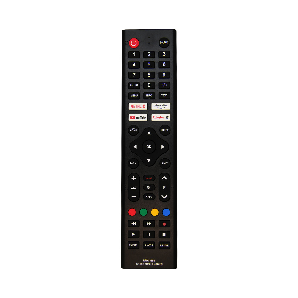 유니버설 TV 리모컨 20 RM-L1699 다기능 원 키 매칭 영어 TV 리모컨