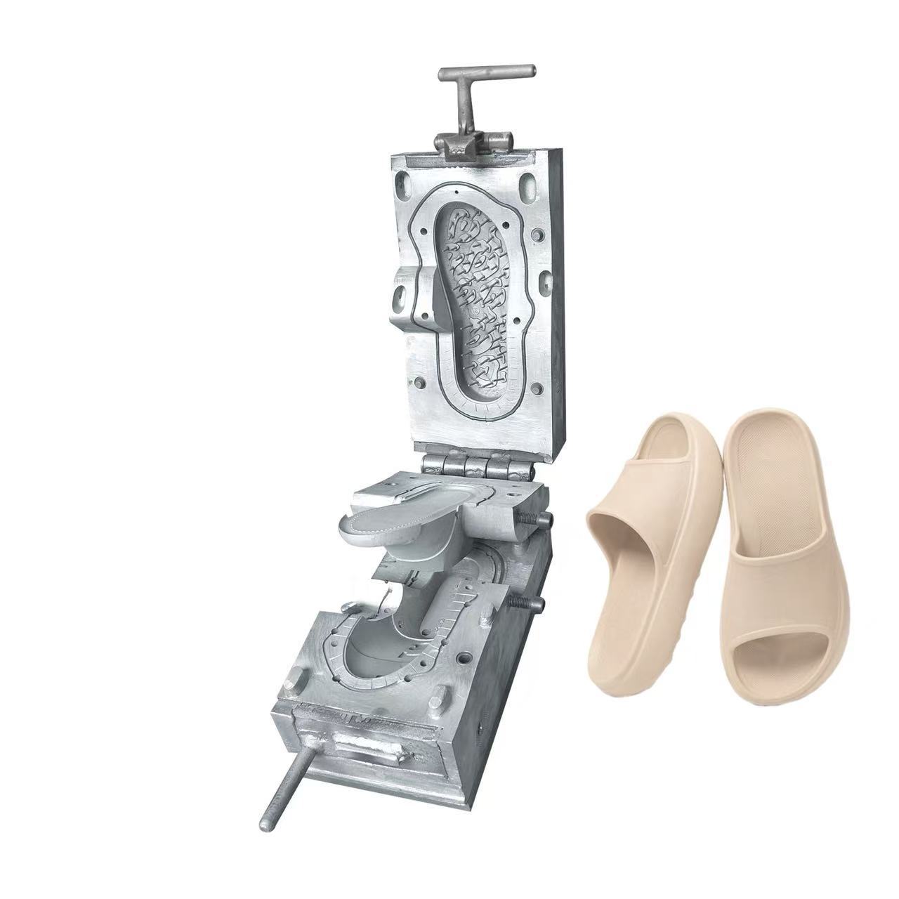 华之大eva发泡射出模具新设计注射pvc模具注塑优质塑料鞋热卖拖鞋