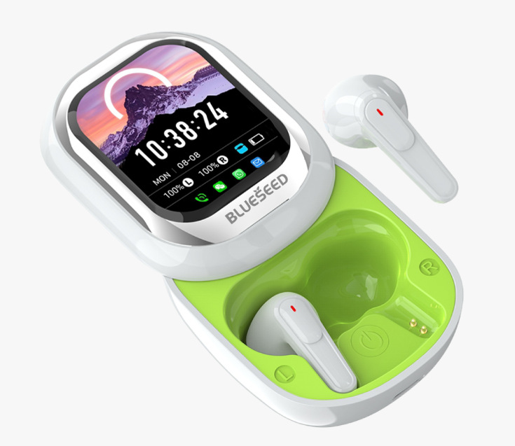 Sınır Ötesi Hit Ürün Yeni Model Renkli Ekran Bluetooth Kulaklık Dokunmatik Ekranlı Gürültü Giderme Açık Tasarım Konuşma Özellikli Bluetooth Kablosuz Kulaklık