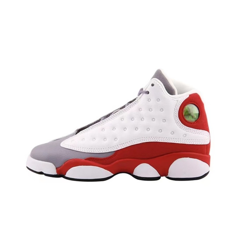 莆田靴 AJ13 純正オリジナル Qiao 13 通気性クッション性滑り止めミッドトップスポーツシューズメンズハイトップ実用的なバスケットボールシューズ|undefined