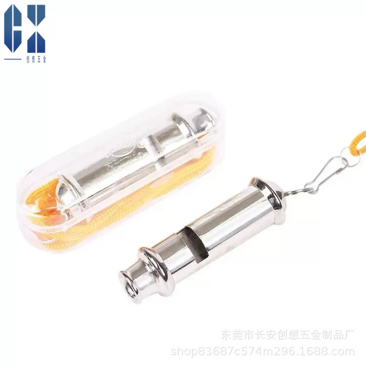 现货供应金属警哨体育运动助威口哨高频户外救生铁质口哨厂家批发