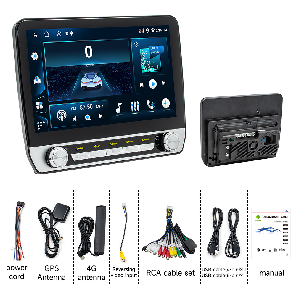 Nuevos productos transfronterizos 10.1 pulgadas de navegación inalámbrica Carplay GPS de navegación de automóviles de uso general inteligente