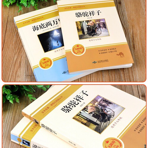 Camel Xiangzi Original Edition by Lao She, Grade 7, Twenty Thousand Leagues Under the Sea, Grade 7 Down, Classic Novel Books