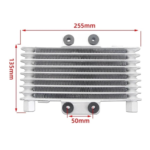 Oil cooler modified motorcycle oil radiator with fan screw…
