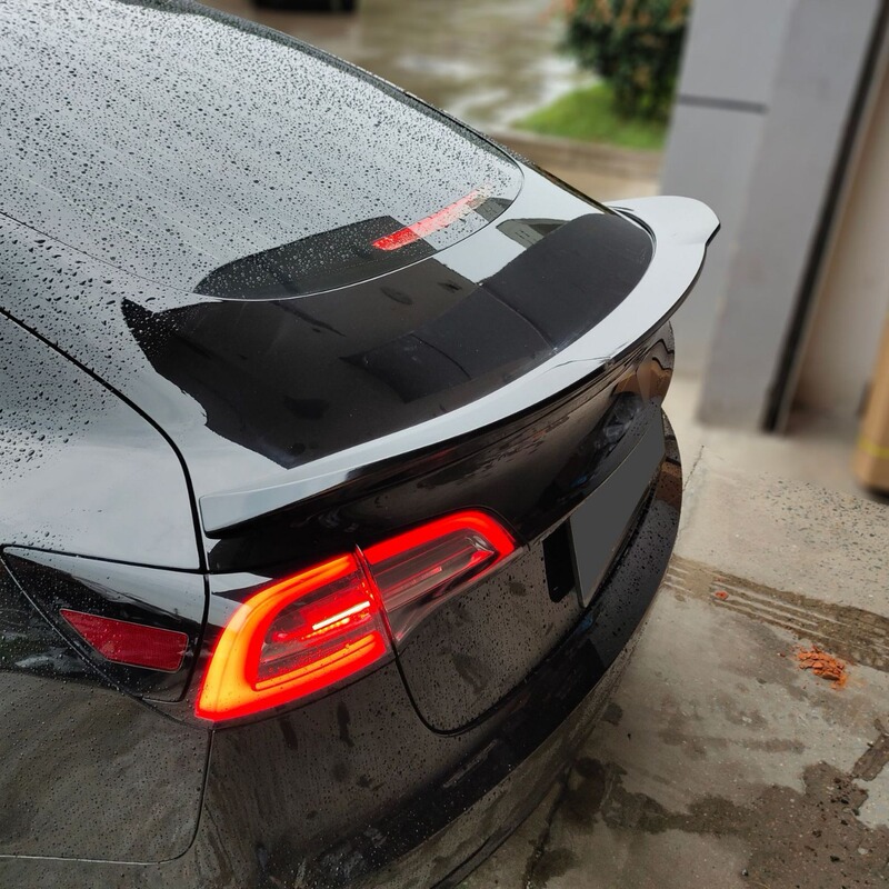 Suitable for Tesla Model 3 Modification Front Splitter, Front Lip, Rear Wing, Side Skirts, Top Wing, Rear Wing P Version Rear Wing Small Surround