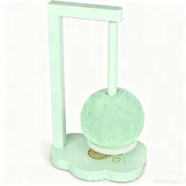 跨境木质线轴架可旋转磁吸毛线收纳架可旋转绕线器手工编织纱线架