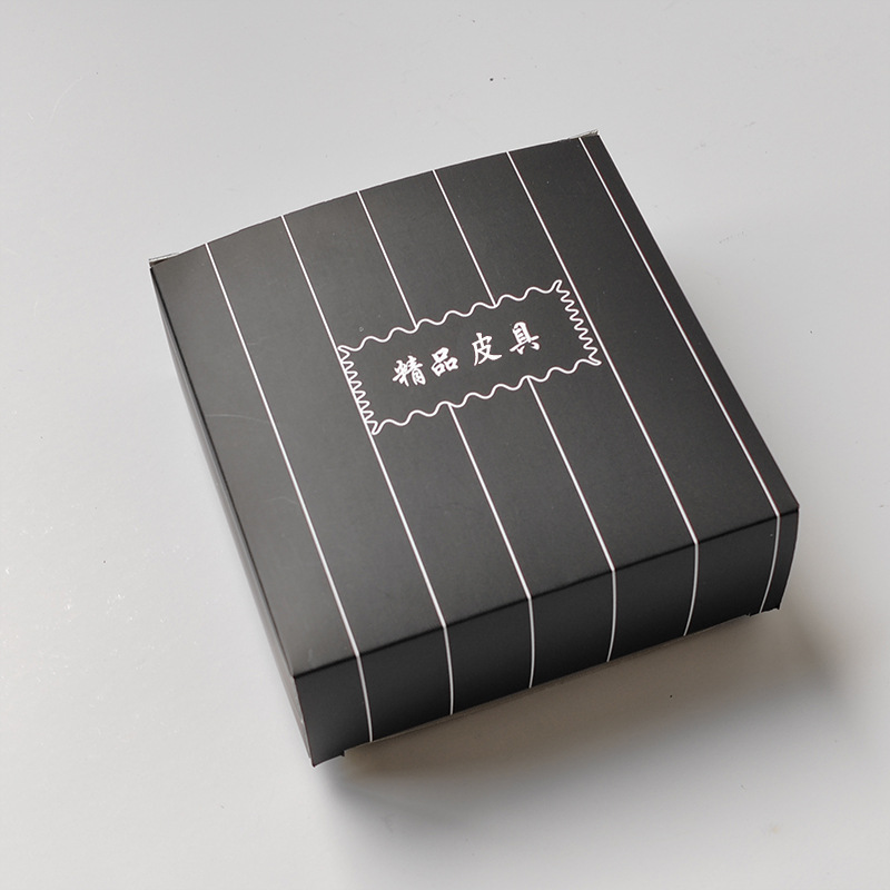 Fábrica en stock caja de cinturón de Tarjeta blanca caja de embalaje de cuero de boutique caja de regalo de dorado caja de color de impresión caja de cinturón al por mayor