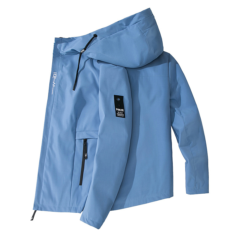 Herren Herbstjacke Mit Kapuze Leichte Freizeitjacke Für Herren_voghion.com