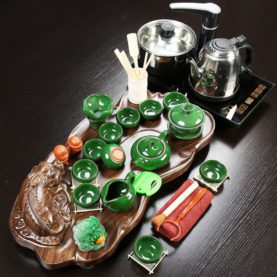 茶盤帶電磁爐壹體功夫茶具套裝家用客廳辦公整套壹件代發批發