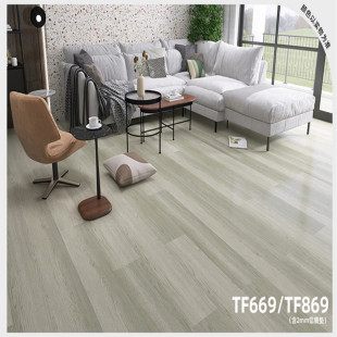 Spc Stone Plastic Flooring Stone Crystal Interlocking Wood Tile Floor Direct Lay Old House Renovation Home Use 8mm Thick