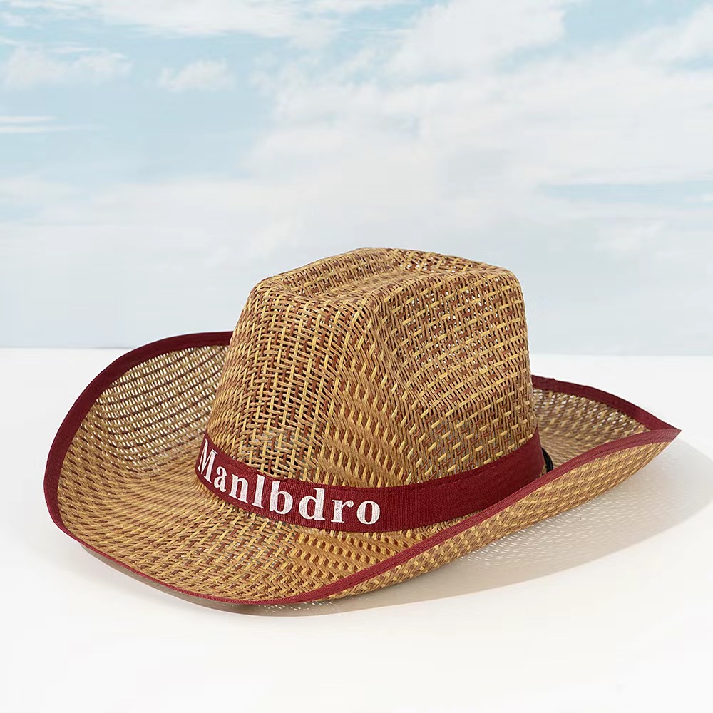 Vintage solhat til mænd, stråhat til strand og solbeskyttelse_voghion.com