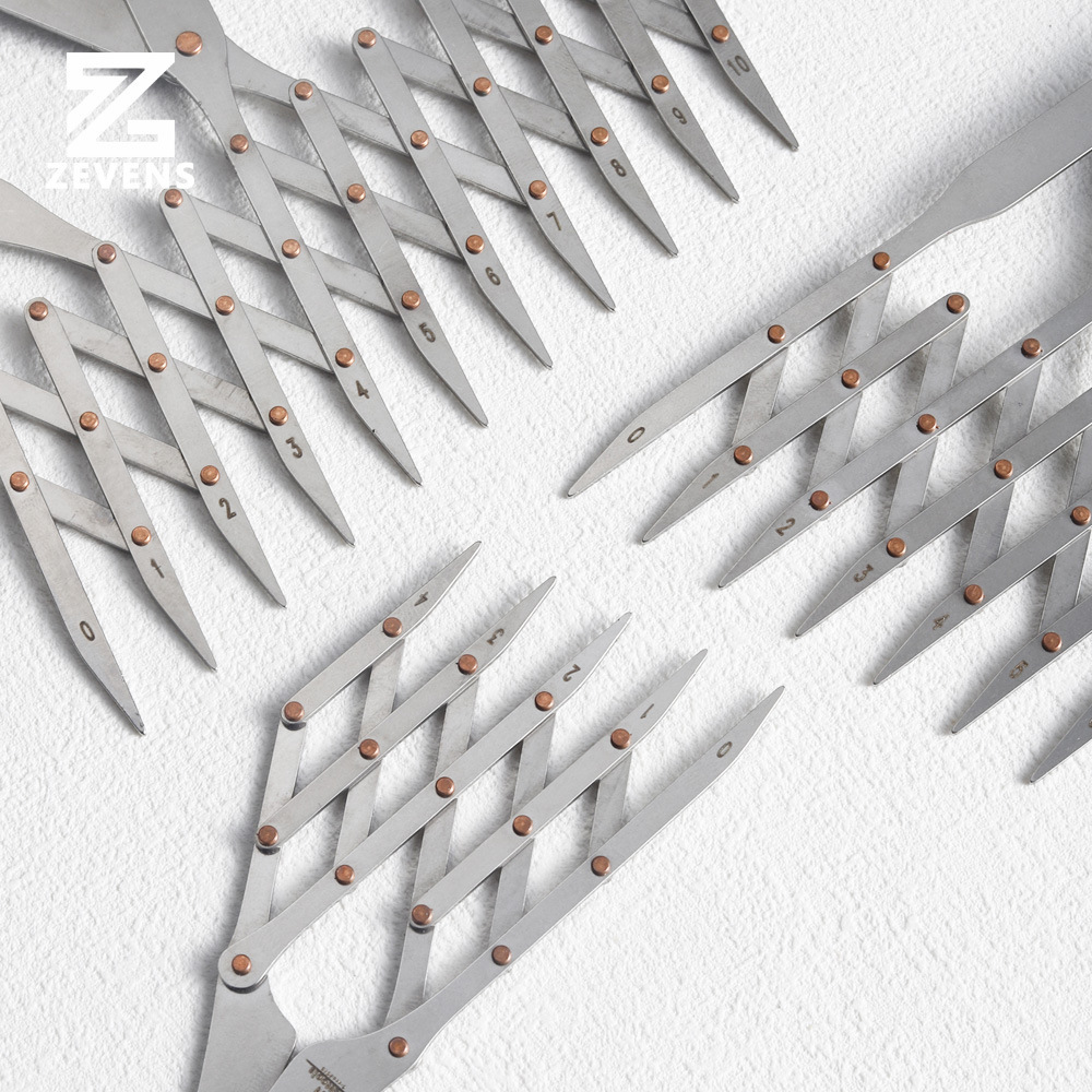 Nattools regla equidistante fabricación de equipaje herramienta de clavos decorativos división rápida de puntos de dibujo paralelos