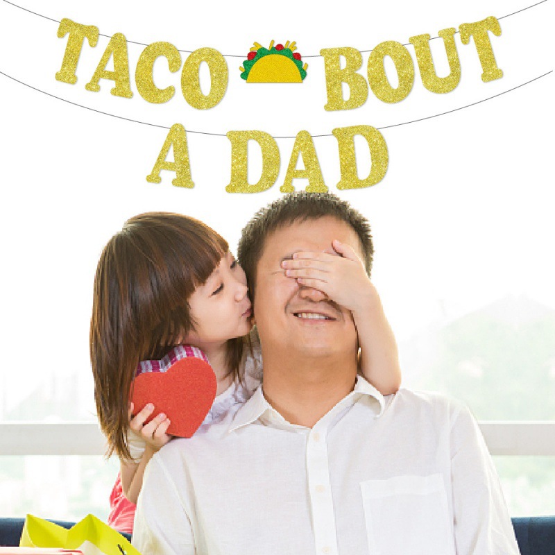 Suministro directo de fábrica Día del Padre decoración del partido bandera de la bandera del tirón diseño de fondo de la fiesta de cumpleaños del padre