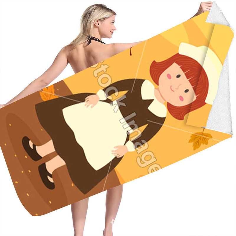 2022 men's and women's holiday family reunion sharing essential design novel Thanksgiving eye-catching active printed beach towel 2022 men's and women's holiday family reunion sharing essential design novel Thanksgiving eye-catching active printed beach towel
