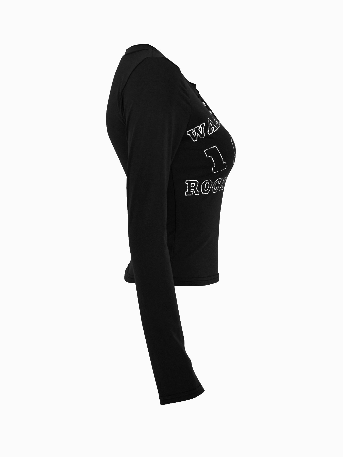 Women's Clothing Women's Slim Fit Knitted Pullover U Neck Button Down T-Shirt Street Style Trendy Autumn Top_ecoleips.com