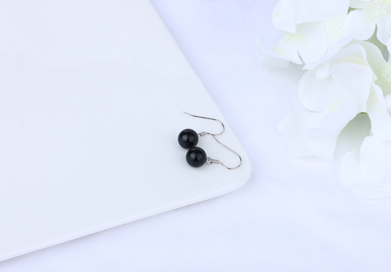 1 Pair 925 Sterling Silver Gem Geometric Drop Earrings display picture 19