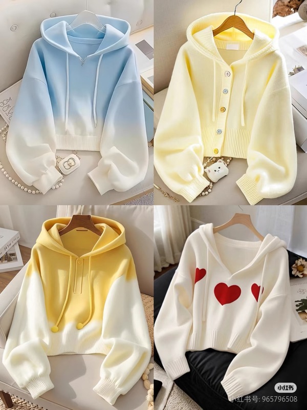 13ラインの秋冬服、新作の新鮮で甘いキャンディースウェットシャツ、韓国風ジャケット、ブランド婦人服卸売供給|undefined