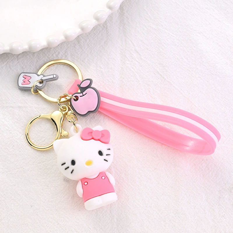 Брелок Sanrio, мультяшная подвеска-минифигурка с ремешком, 5 × 3,5 × 5 см