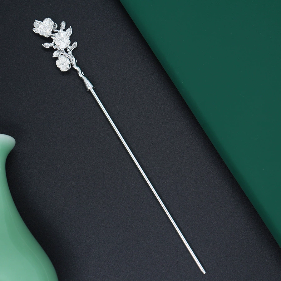 Китайская заколка для волос, ханфу, металлическаяhair accessory с кисточками, своими руками