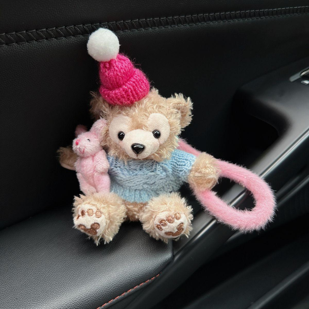 Shirley Mei Regalo para niña, bolso de mujer, adorno, muñeca de felpa, coche, Tamiflu, llavero, colgante lindo