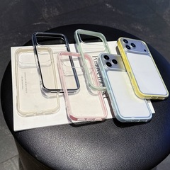 适用iPhone17ProMax双色二合一手机壳糖果色透明苹果16防摔保护套