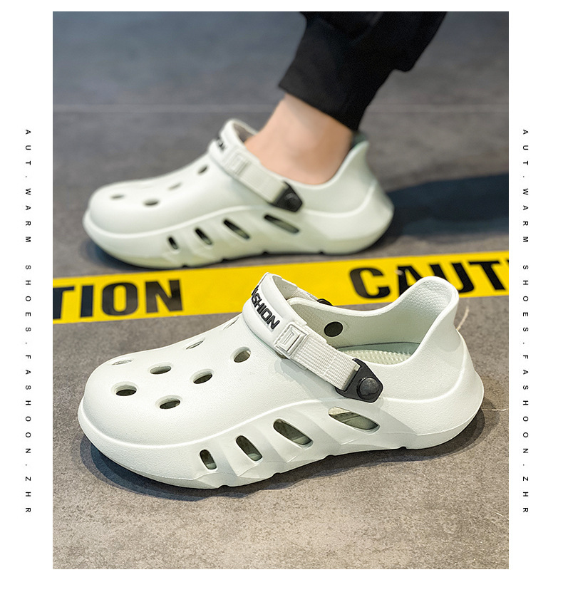 Comfortable Summer Clogs Sandals Outdoor Beach Casual Slip-on_voghion.com