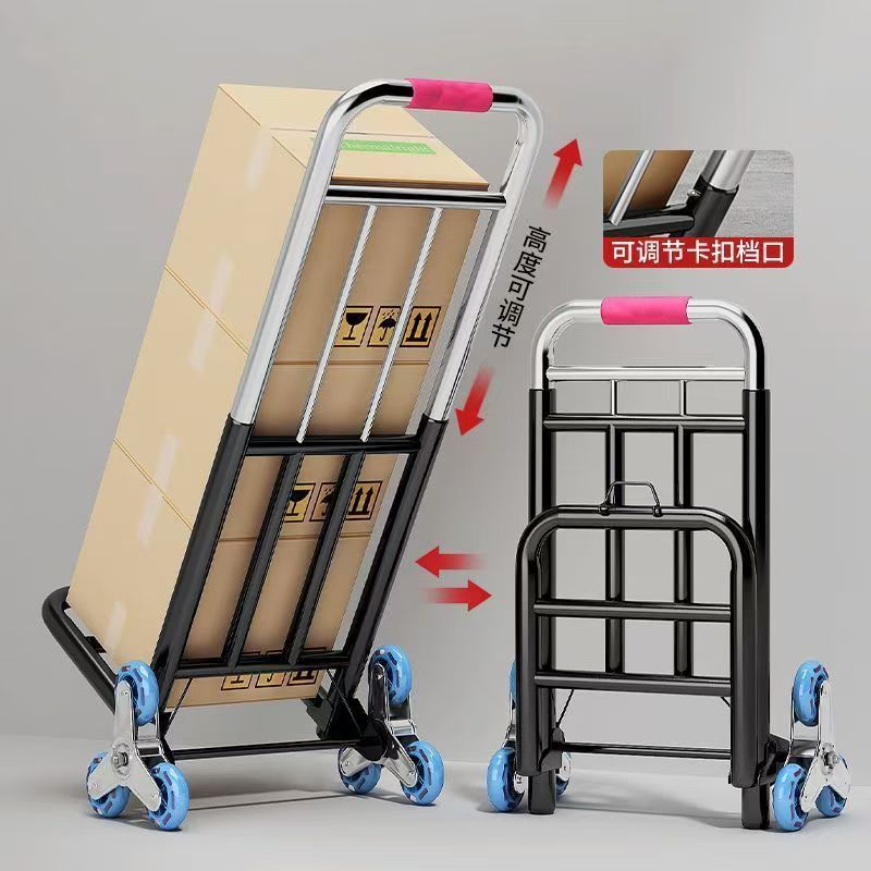 Camión para subir y bajar escaleras, carro de mano de artefacto, carro plegable portátil, carga, remolque de equipaje doméstico